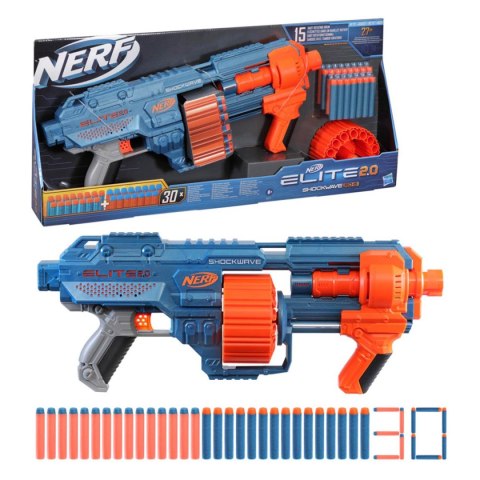 Nerf Elite 2.0 Shockwave RD-15 karabin wyrzutnia bębenkowa