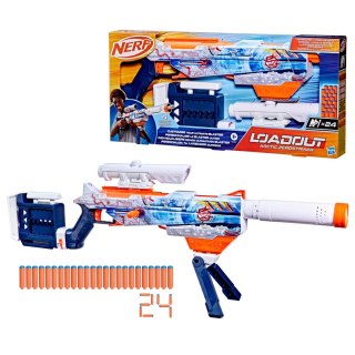 Nerf Loadout Arctic Zerostriker wyrzutnia z akcesoriami i 24 strzałkami