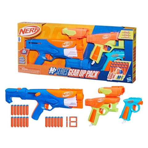 NERF N Series Gear up Pack 3x wyrzutnie na strzałki piankowe 18 strzałek