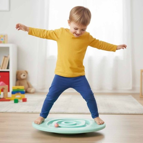 Równoważnia do balansowania z piłkami niebieska