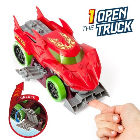 T-Racers Squad Launcher Dragon Ciężarówka Wyrzutnia 2 Ekskluzywne auta