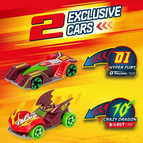 T-Racers Squad Launcher Dragon Ciężarówka Wyrzutnia 2 Ekskluzywne auta