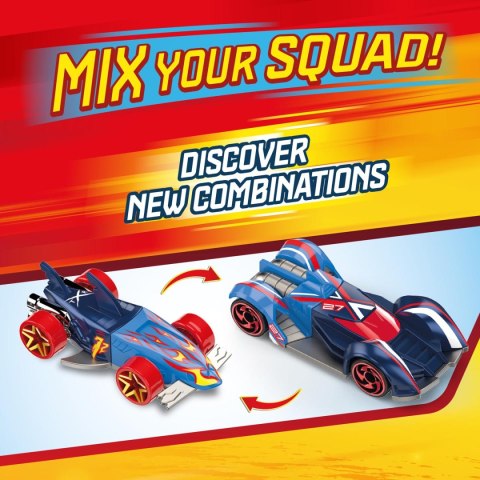 T-Racers Squad Launcher Shark – Ciężarówka Wyrzutnia z 2 Ekskluzywnymi Samochodami