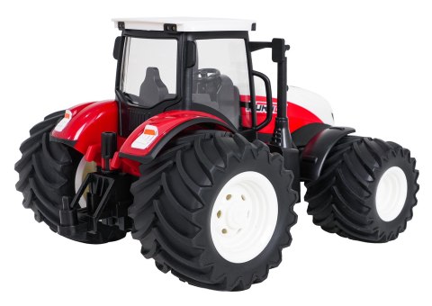 Traktor Czerwony R/C Z Pługiem 1:24