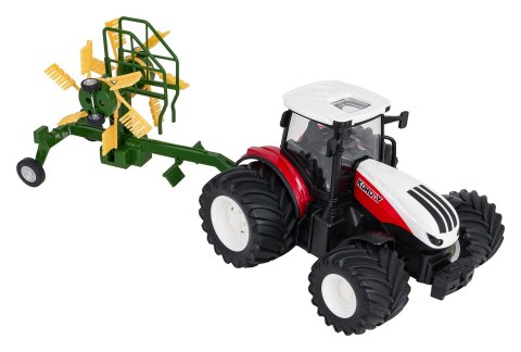 Traktor + Zgrabiarka R/C 1:24 Czerwony