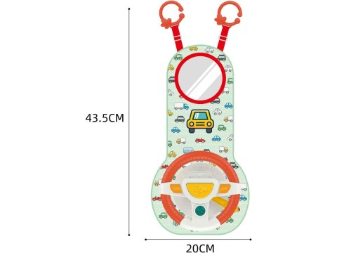 Zestaw Małego Kierowcy Edukacyjna KIEROWNICA DO SAMOCHODU Auta Interaktywna Mata