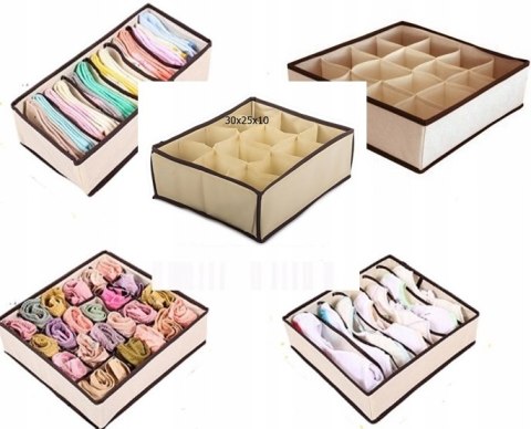 Funkcjonalny Organizer na bieliznę i skarpetki do szuflady 24 przegródki