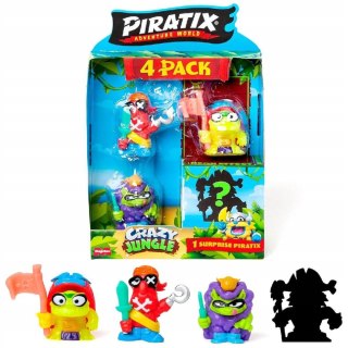 PIRATIX Crazy Jungle Zestaw 4 figurek 4 pak figurki kolekcjonerskie