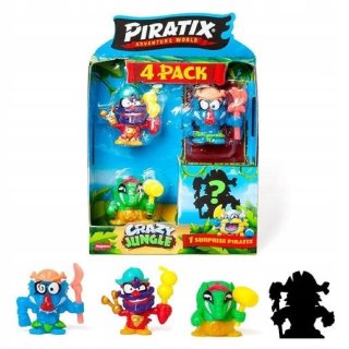 PIRATIX Crazy Jungle Zestaw 4 figurek 4 pak figurki kolekcjonerskie