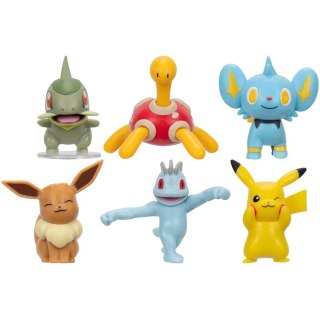 Pokémon Battle Figures – 6 figurek: Pikachu, Shuckle, Axew i inni