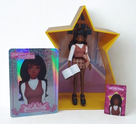 Dress to Impress – Lalka Mystery Models Kolekcjonerska z Kartą Roblox i Złotą Kapsułą