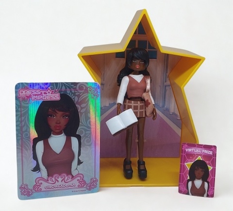 Dress to Impress – Lalka Mystery Models Kolekcjonerska z Kartą Roblox i Złotą Kapsułą