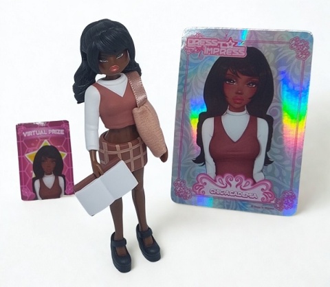 Dress to Impress – Lalka Mystery Models Kolekcjonerska z Kartą Roblox i Złotą Kapsułą