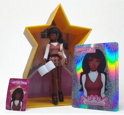 Dress to Impress – Lalka Mystery Models Kolekcjonerska z Kartą Roblox i Złotą Kapsułą