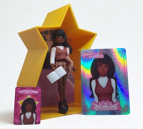 Dress to Impress – Lalka Mystery Models Kolekcjonerska z Kartą Roblox i Złotą Kapsułą