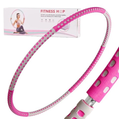 Hula hop koło odchudzające fitness składane 85 cm wielokolorowy