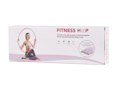 Hula hop koło odchudzające fitness składane 85 cm wielokolorowy