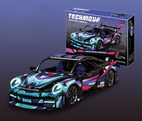 Klocki Techniczne Racing Car Lightning Snake – Sportowy Model Auta