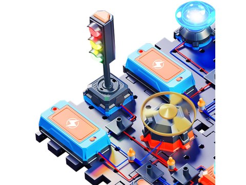 Zestaw Do Eksperymentów Naukowych Sygnalizacja Świetlna Wiatrak Zabawka Naukowa Eksperyment Obwód Elektroniczny