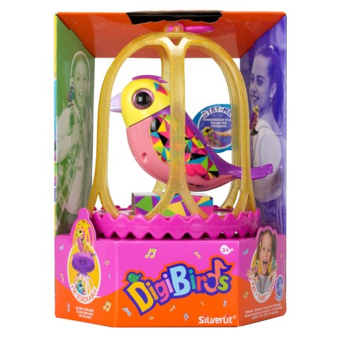 DigiBirds Interaktywny ptaszek w klatce – śpiewa i reaguje na głos