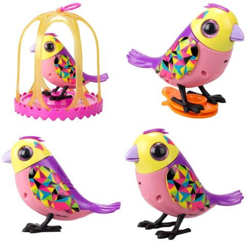 DigiBirds Interaktywny ptaszek w klatce – śpiewa i reaguje na głos