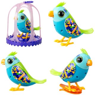 DigiBirds Interaktywny ptaszek w klatce – śpiewa i reaguje na głos