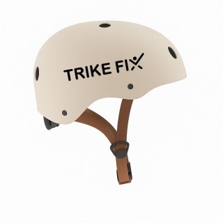 Kask rowerowy dla dziecka Trike Fix dziecięcy regulowany LED S 48-54cm beżowy