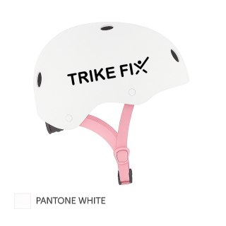 Kask rowerowy dla dziecka Trike Fix dziecięcy regulowany LED S 48-54cm biały