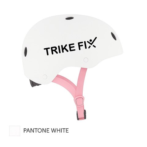 Kask rowerowy dla dziecka Trike Fix dziecięcy regulowany LED S 48-54cm biały