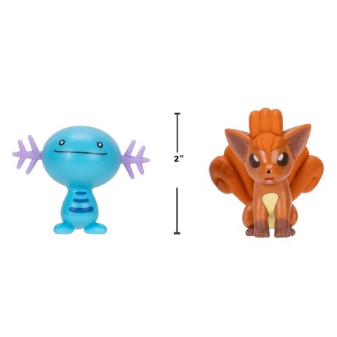 POKEMON Figurki Bitewne 2Pak Wooper Vulpix, figurki