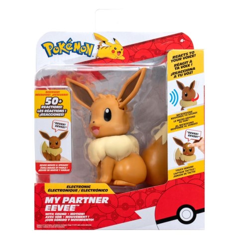 Pokémon My Partner Eevee figurka interaktywna 11 cm
