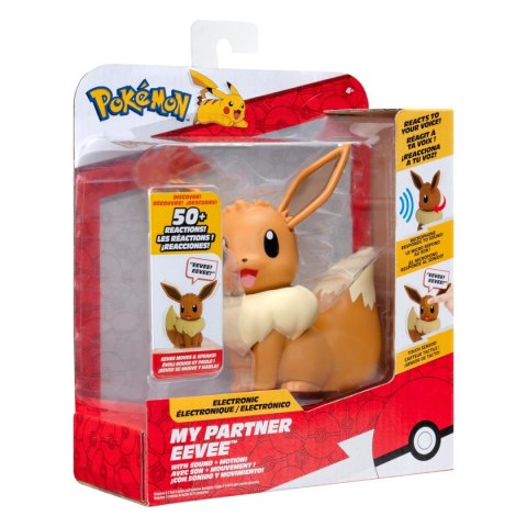 Pokémon My Partner Eevee figurka interaktywna 11 cm