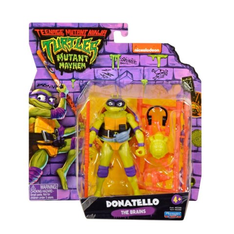 WOJOWNICZE ŻÓŁWIE NINJA Movie Mutant Mayhem Donatello podstawowa figurka akcji, figurka, 14 cm