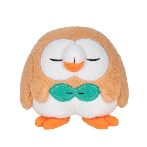 POKEMON Śpiący Rowlet Seria 3, pluszak, 12 cm