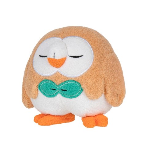 POKEMON Śpiący Rowlet Seria 3, pluszak, 12 cm