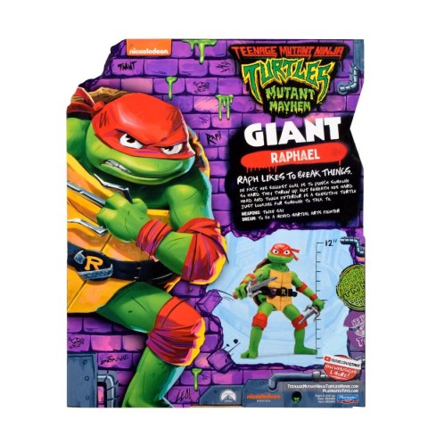 WOJOWNICZE ŻÓŁWIE NINJA Gigant Raphael, figurka, 30 cm
