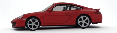 Porsche 911 Turbo Red Samochód Die-Cast 1:43 auto do kolekcji i zabawy