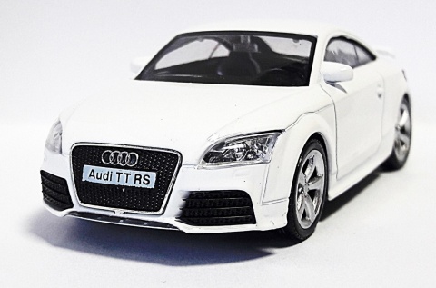 Audi TT Coupe biały Samochód Die-Cast 1:43 auto do kolekcji i zabawy