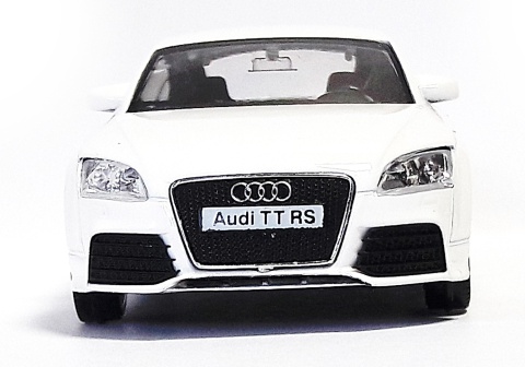 Audi TT Coupe biały Samochód Die-Cast 1:43 auto do kolekcji i zabawy