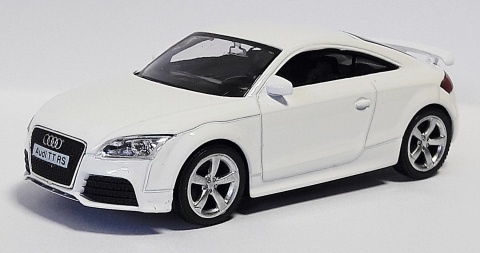 Audi TT Coupe biały Samochód Die-Cast 1:43 auto do kolekcji i zabawy