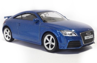 Audi TT Coupe niebieski Samochód Die-Cast 1:43 auto do kolekcji i zabawy