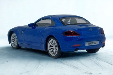 BMW Z4 Samochód Die-Cast 1:43 niebieskie auto dla kolekcjonera i dziecka