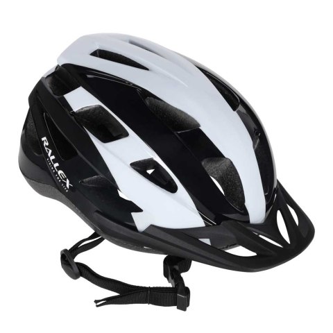 Kask rowerowy na rower RALLEX damski męski regulowany czarno-biały L 58-62cm