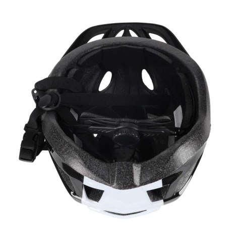 Kask rowerowy na rower RALLEX damski męski regulowany czarno-biały M 54-58cm