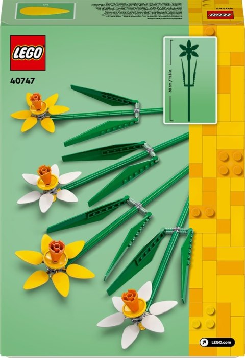 LEGO kwiaty na walentynki 40747 żonkile zestaw klocków, bukiet prezent