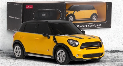 Mini Cooper S Countryman samochód zdalnie sterowany Żółty RASTAR 1:24