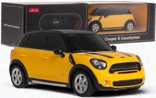 Mini Cooper S Countryman samochód zdalnie sterowany Żółty RASTAR 1:24