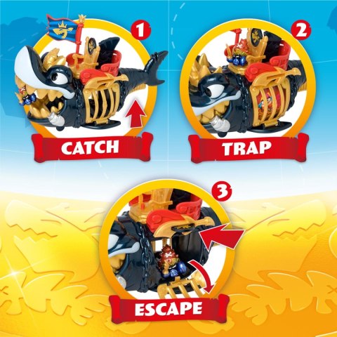 KingShark Piratix Golden Teeth figurka + rekin