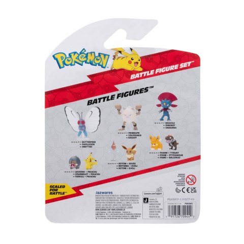 POKEMON Figurki Bitewne 3Pak Pawmi Lucario Snivy, figurka