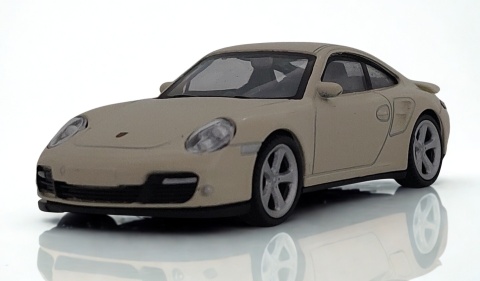 Porsche 911 Turbo Kremowy Samochód Die-Cast 1:43 auto do kolekcji i zabawy